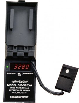 Spectroline NDT DM-365HA Radiometer, 365 nm, 0 to 199.9 &amp;micro;W/cm²-