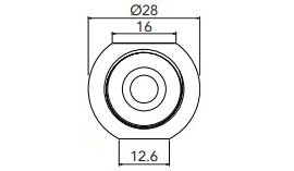 SPM 18466 Glue-On Installation Foot-