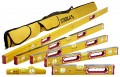 Stabila 78296 Type 196 78 Complete Spirit Level Kit, 16/24/32/48/78&amp;quot;-