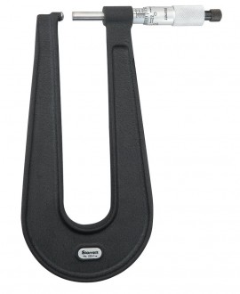 Starrett 222AXR-1 Sheet Metal Micrometer, 0 to 1&quot; range-