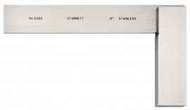 Starrett 3020-6 Toolmakers' Grade Stainless-Steel Square, 5.91" blade-