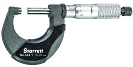 Starrett 444.1MXRL-25 Outside Micrometer, 0 to 25mm-