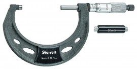 Starrett 444.1MXRL-75 Outside Micrometer, 50 to 75mm-
