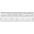 Starrett C304SRE-6 Semi-Flexible Steel Rule with Inch Graduations, 4R Style Graduations, 6&quot; Length, 3/4&quot; Width, 1/50&quot; Thickness -