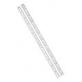 Starrett C316R-12 Full Flexible Steel Rule with Inch Graduations, 16R, 12&amp;quot;-