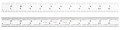 Starrett C604R-12 Spring-Tempered Steel Rule, with inch graduations-