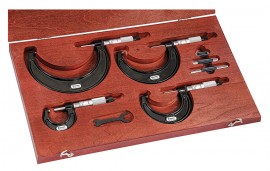 Starrett ST436.1BXRLZ Outside Micrometer Set, 0 to 4&amp;quot;-
