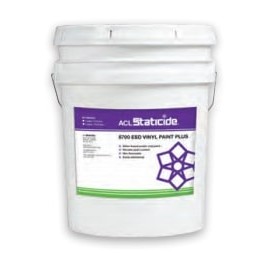 ACL Staticide 6700DBW5 ESD Vinyl Paint, 5 gal, bright white-