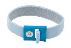 ACL Staticide 8115 Premium ESD Wrist Strap, hypoallergenic, light-blue-