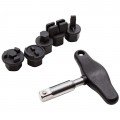 Steelman 42439 Oil Drain Plug Wrench Kit, 6-piece, for plastic plugs-