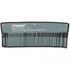 Storm 3S301B Transfer Punch Set, 32-pack, 3/32 to 1"-