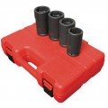 Sunex 4626 Ensemble de douilles profondes pour roues Budd, prise 19.05 mm, lot de 4-