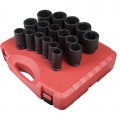 Sunex 4685 Deep SAE Set, 3/4" drive, 17-pack-