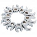 Sunex 9710 m Jeu de cl&amp;eacute;s &amp;agrave; patte d'oie m&amp;eacute;triques, prise 9.52 mm, lot de 10-