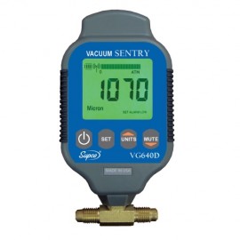 Supco VG640D Dual Port Vacuum Sentry Electronic Micron Gauge-