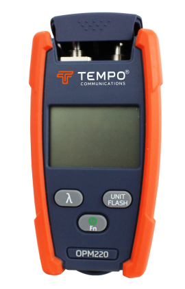 Tempo OPM220 Micro Optical Power Meter with VFL, -50 to 26 dBm, high power-