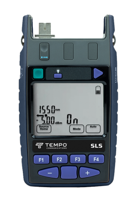 Tempo T28624 Dual-Port Optical Light Source with VisiTester, 850 and 1300 nm LED, and 1310 and 1550 nm Laser-