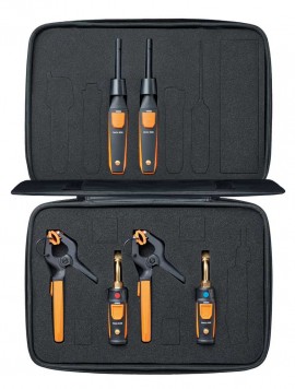 Testo 0563 0009 Ensemble d&#039;essai et de charge de la climatisation et de la r&amp;eacute;frig&amp;eacute;ration des sondes intelligentes-