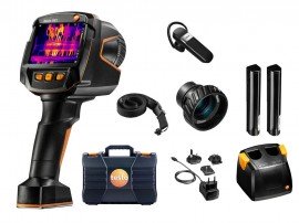 Testo 883-1 Ensemble de cam&amp;eacute;ra thermique avec rafra&amp;icirc;chissement de 27 Hz, laser, objectifs de 30 et 12&amp;deg;-