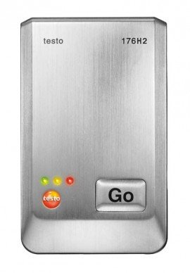 Testo 176 H2 Enregistreur de donn&amp;eacute;es de temp&amp;eacute;rature et d'humidit&amp;eacute; &amp;agrave; 4 canaux avec bo&amp;icirc;tier m&amp;eacute;tallique et 2 NTC externes-