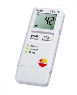 Testo 184-T2 USB Temperature Data Logger with LCD, 150 days-