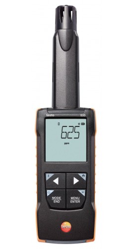 Testo 535 Appareil de mesure du CO&lt;sub&gt;2&lt;/sub&gt; num&amp;eacute;rique, 0 &amp;agrave; 10 000 ppm-