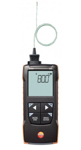 Testo 925 Thermom&amp;egrave;tre num&amp;eacute;rique avec sonde TC type-K, -50 &amp;agrave; 1 000&amp;deg;C, monocanal-