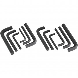 Titan 12775 Ensemble combin&amp;eacute; de cl&amp;eacute;s hexagonales, lot de 12, SAE/M&amp;eacute;trique-