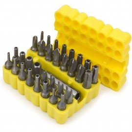 Titan 16032 Ensemble d'embouts de s&amp;eacute;curit&amp;eacute; avec porte-embout magn&amp;eacute;tique de 63.5 mm, lot de 33-