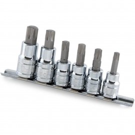 Titan 16116 Ensemble de douilles tournevis Torx, lot de 6-