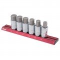 Titan 16130 Ensemble de douilles &amp;agrave; embout hexagonal, lot de 6, prise 12.7 mm SAE-