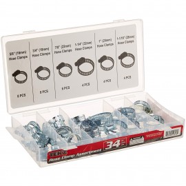Titan 45348 Ensemble de colliers de serrage, lot de 34-