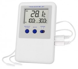 Traceable 4733 Ultra Refrigerator/Freezer Thermometer with 2 Bullet Probes, -58 to 158&amp;deg;F-