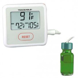 Traceable 94460-86 Sentry Triple-Display Thermometer with calibration, bottle probe, -58 to 158&amp;deg;F-