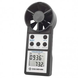 Traceable 98767-12 Vane Anemometer with RS-232 Output and Calibration, 14 to 122&amp;deg;F, 80 to 5,900 ft/min-