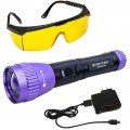 Tracer Products TPOPUVMR Lampe de poche &amp;agrave; DEL violette, rechargeable, mise au point r&amp;eacute;glable-