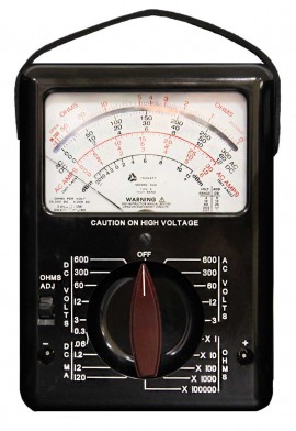 Triplett Model 630 Analog Multimeter with 28 ranges, up to 600 V,-