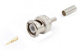 Triplett 305-18TP BNC Male Crimp/Crimp for the RG8218, 10-pack-