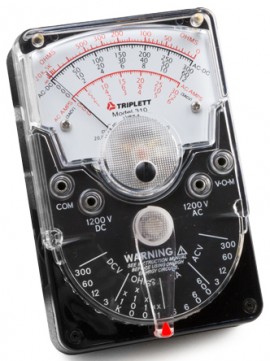 Triplett 310 (3018) Hand-Sized Analog Voltmeter, 18 Ranges and Functions-