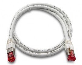 Triplett CAT6A 10 GBPS Professional Grade Patch Cable, 3&#039;, white-