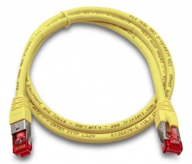 Triplett CAT6A-3YL C&amp;acirc;ble de raccordement de qualit&amp;eacute; professionnelle CAT6 A 10GBPS, SSTP, 26 AWG, 0.91 m, jaune-