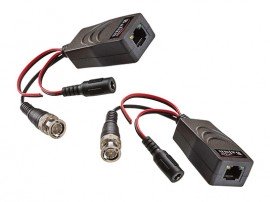 Triplett HDB-PVDRJ45PT2 High-Definition Video and Power Balun, 5 megapixel, 1-pair-