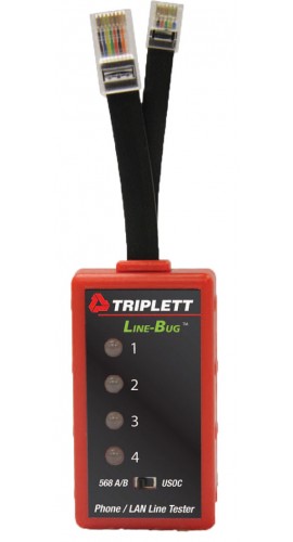 Triplett Line-Bug 4 9615 Phone/LAN Line Tester-