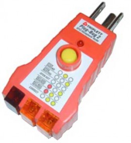 Triplett Plug-Bug 2 GFCI Receptacle Tester, 110 to 125 VAC-