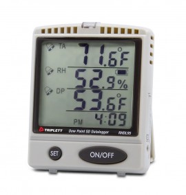 Triplett RHDL95 Humidity, Temperature, and Dew Point SD Data Logger, 0 to 99.9% RH, 14 to 158&amp;deg;F and -4 to 158&amp;deg;F-