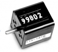 Trumeter 14 Series Stroke Totalizing Counter with AX7 lever arm and square case, right-hand, top-coming-