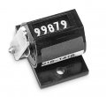 Trumeter S&amp;eacute;rie 14 Totalisateur &amp;agrave; course m&amp;eacute;canique avec bo&amp;icirc;tier rond et montage sur base, c&amp;ocirc;t&amp;eacute; gauche, vers le haut-