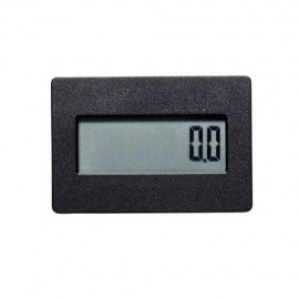 Trumeter 3410 Series Electronic LCD Hour Meter with remote-reset 1/4" spade terminal, flush rectangular case-