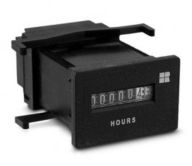 Trumeter 731-0041 Non-Reset Electromechanical Time Meter, Flush Rectangular-