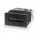 Trumeter B Series Manual Reset Push Button Totalizing Counter, 12 V DC, 10 CPS, 5 digits, 6" wire leads, spring clip-
